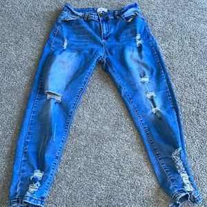 Girls ripped jeans